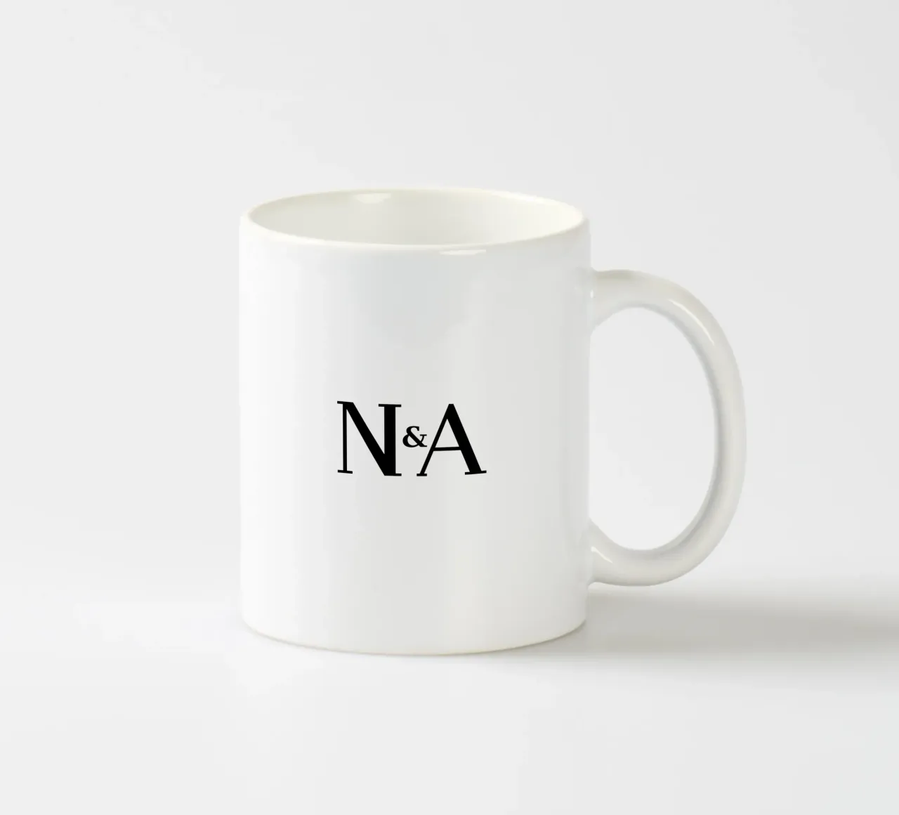 Lettera N & A design | Regalo moderno per le coppie tazza in ceramica da StrindesignStudio
