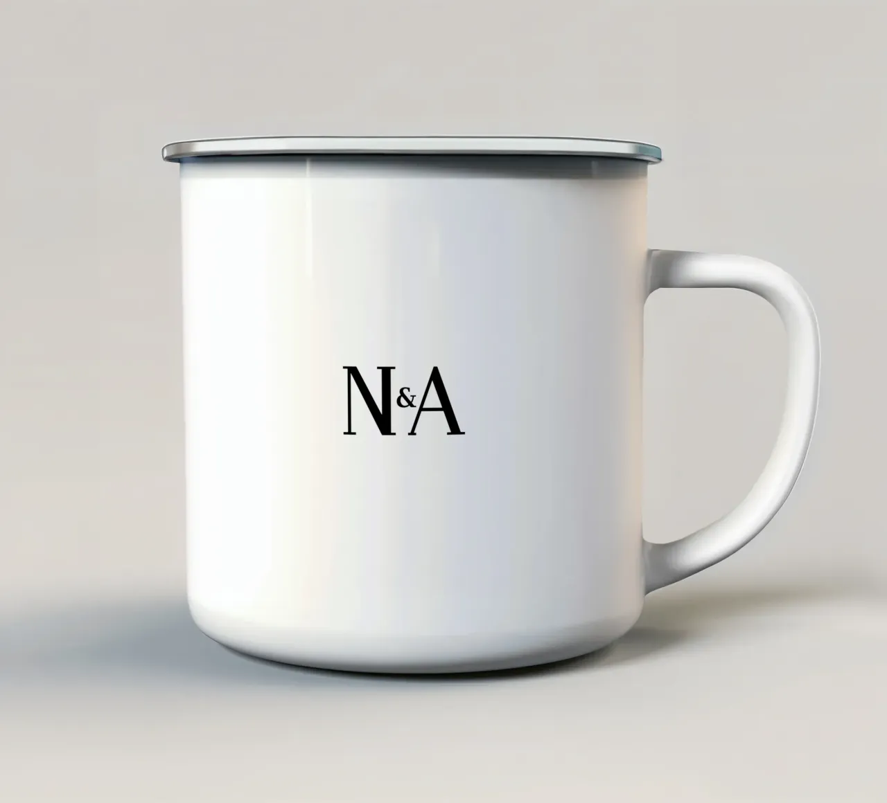 Lettera N & A design | Regalo moderno per le coppie tazza in smalto da StrindesignStudio