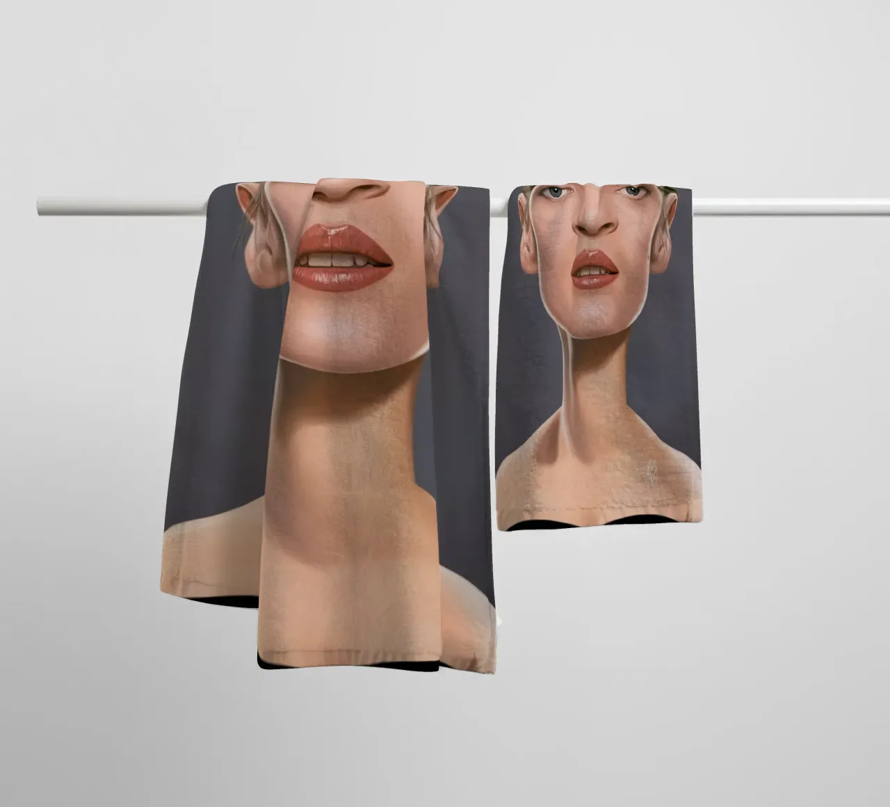 Uma Thurman asciugamano da bagno da Rob Art | Illustration