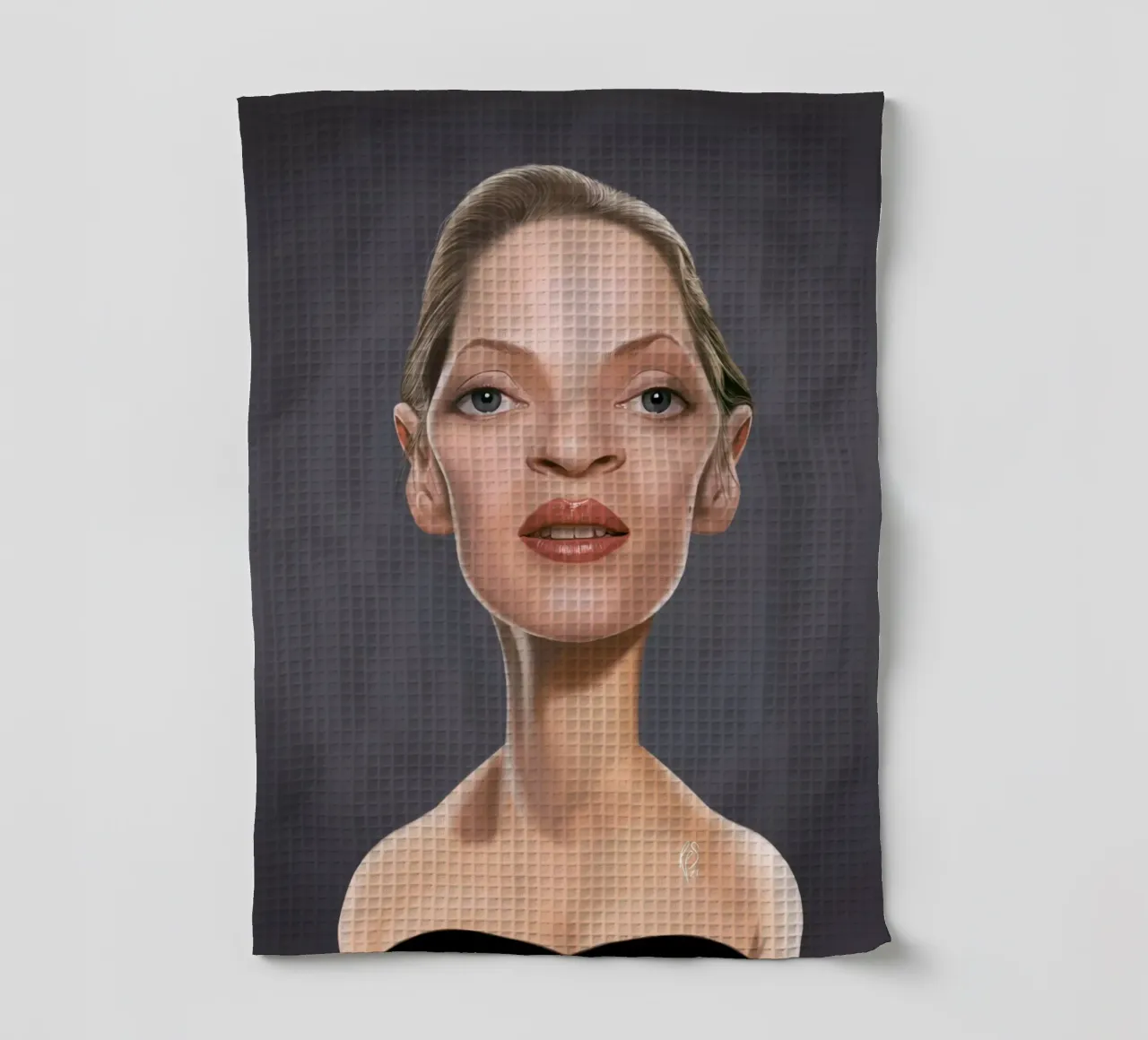 Uma Thurman canovaccio da cucina da Rob Art | Illustration