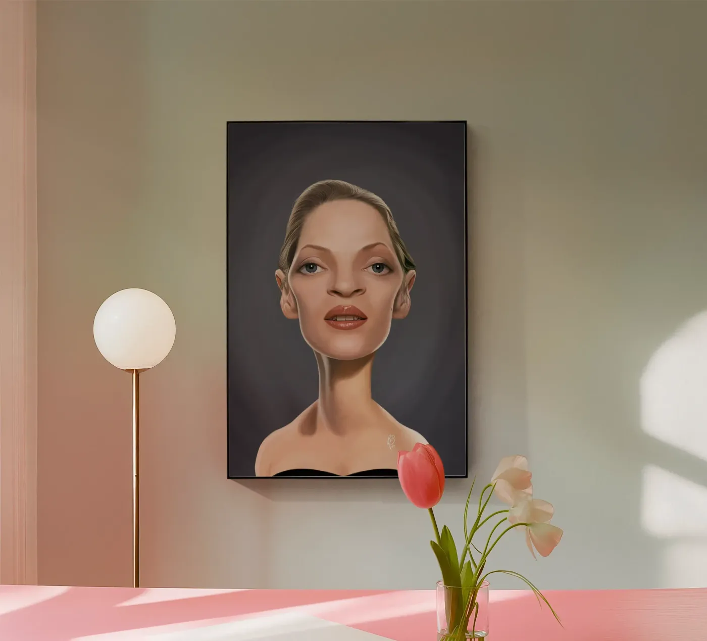 Uma Thurman plexiglass da Rob Art | Illustration