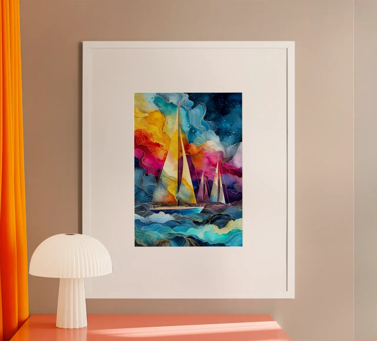 Nautica Boote Kunst Poster von Justyna Jaszke JBJart