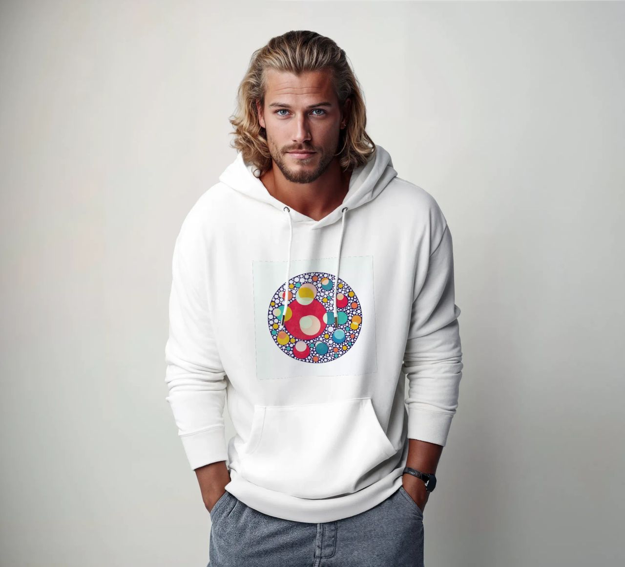 Dancing Colors sudadera con capucha de lovely lines