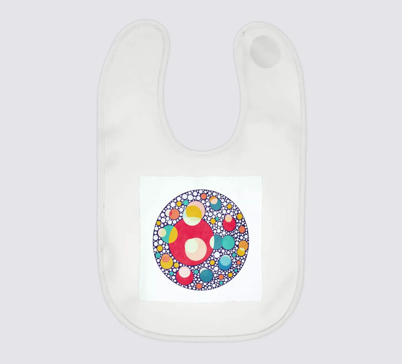 Dancing Colors baby bib by Lines Inside