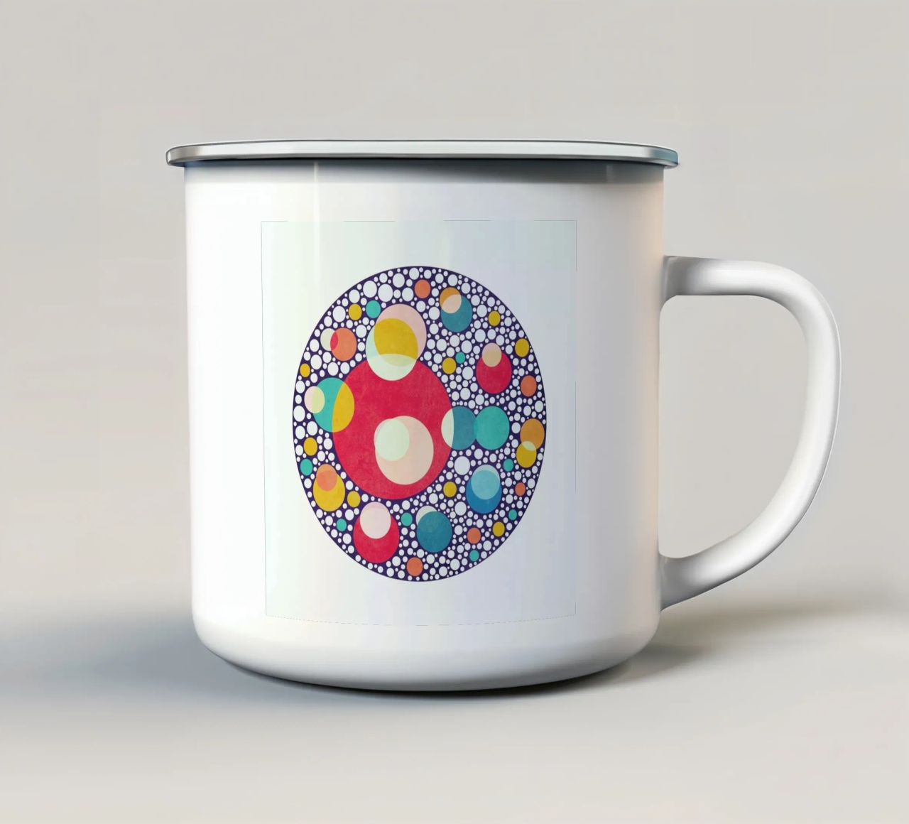 Dancing Colors tazza in smalto da lovely lines