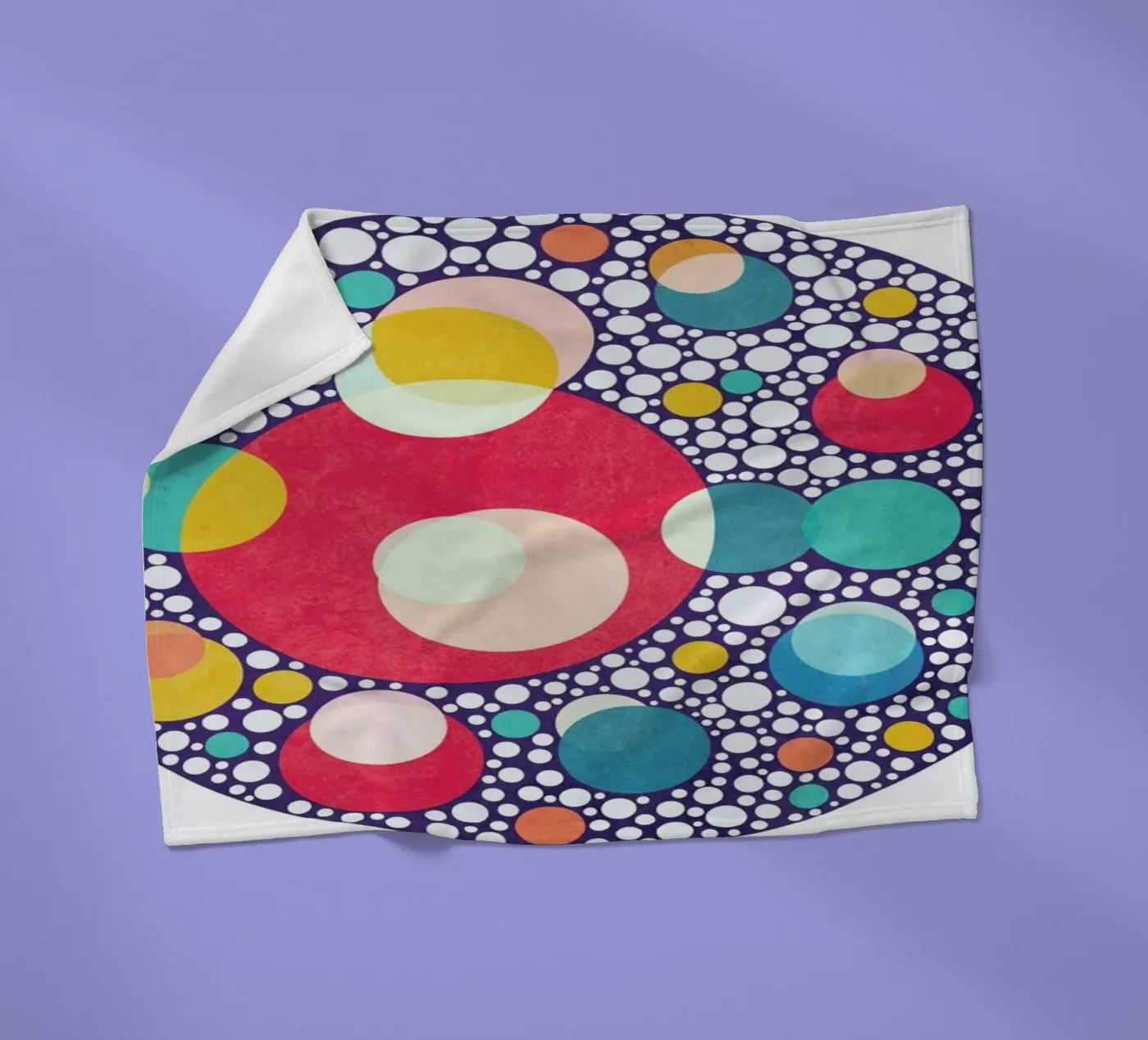 Dancing Colors fleecedeken van Abstract Joy