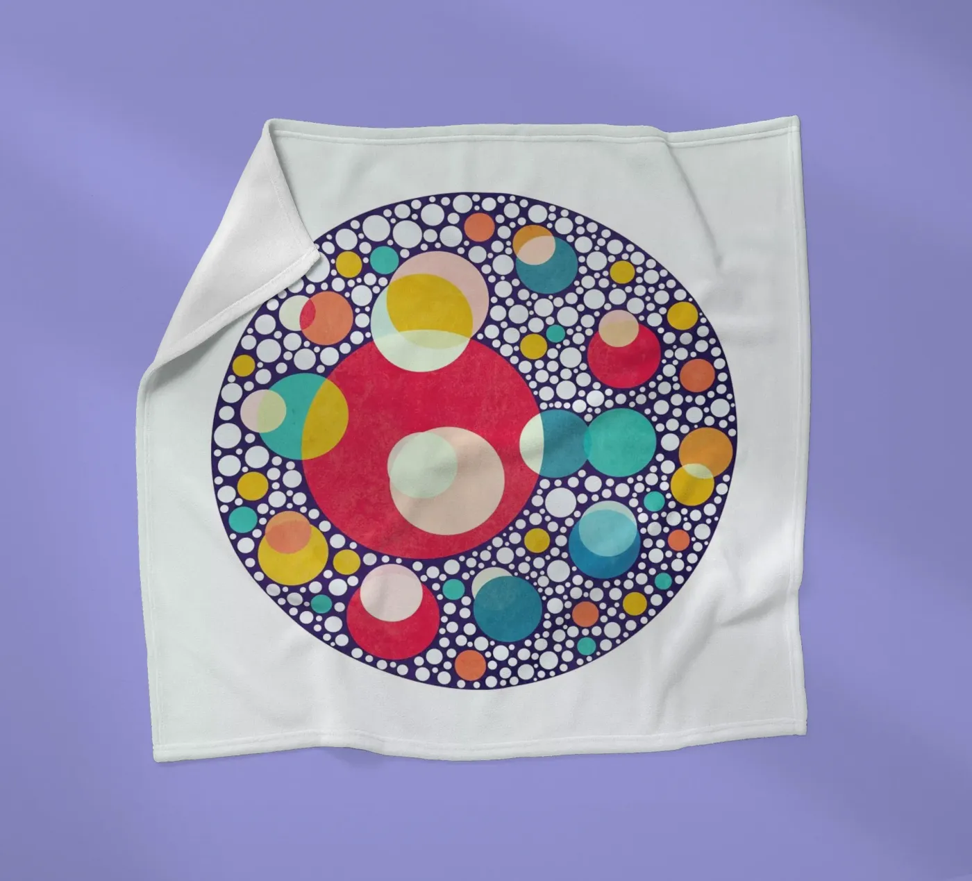 Dancing Colors fleecedeken van Abstract Joy