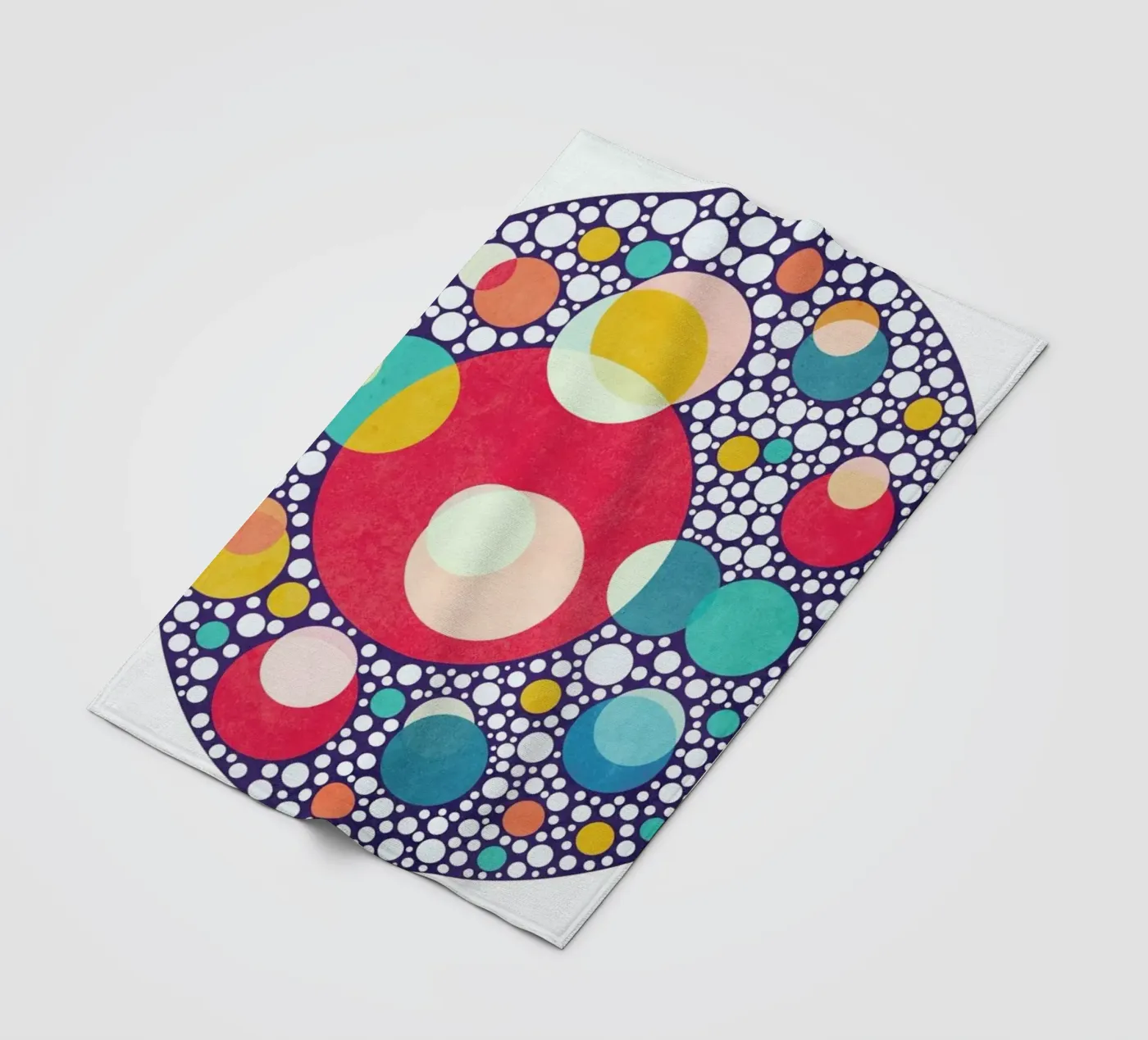 Dancing Colors fleecedeken van Abstract Joy