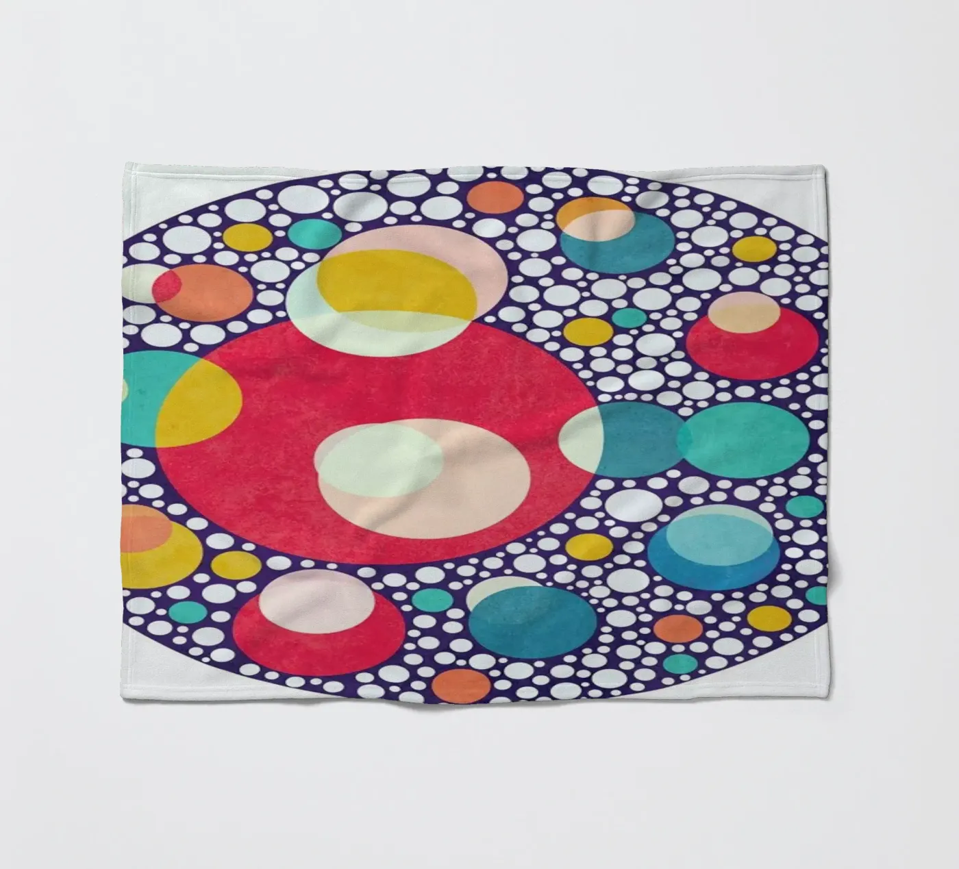 Dancing Colors fleecedeken van Abstract Joy