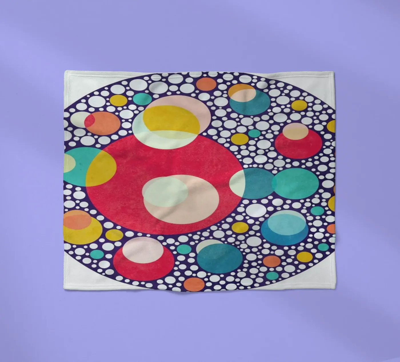 Dancing Colors fleecedeken van Abstract Joy