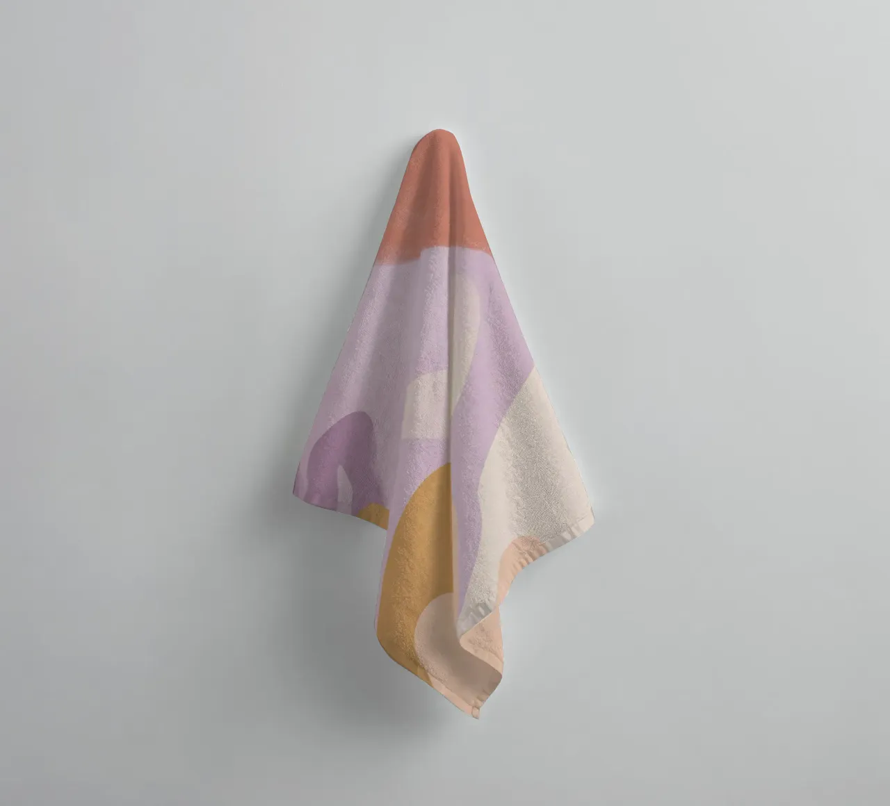 Delicate fields with a heart towel by Carinaprint