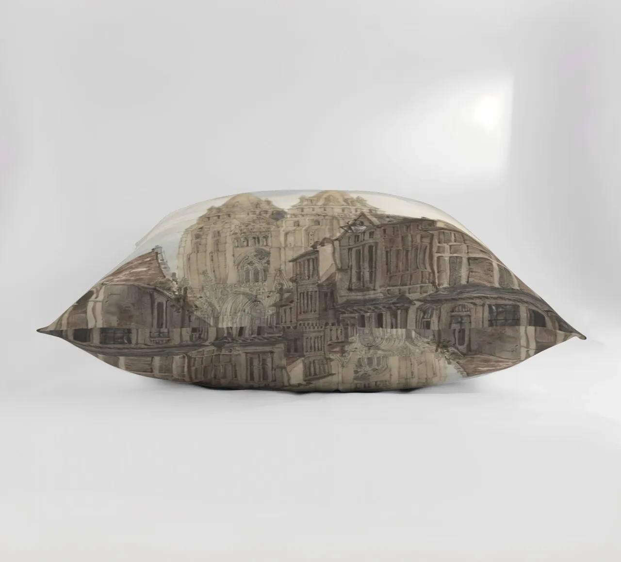 Thomas Boys: Cattedrale gotica francese Street View cuscino da ClubArt