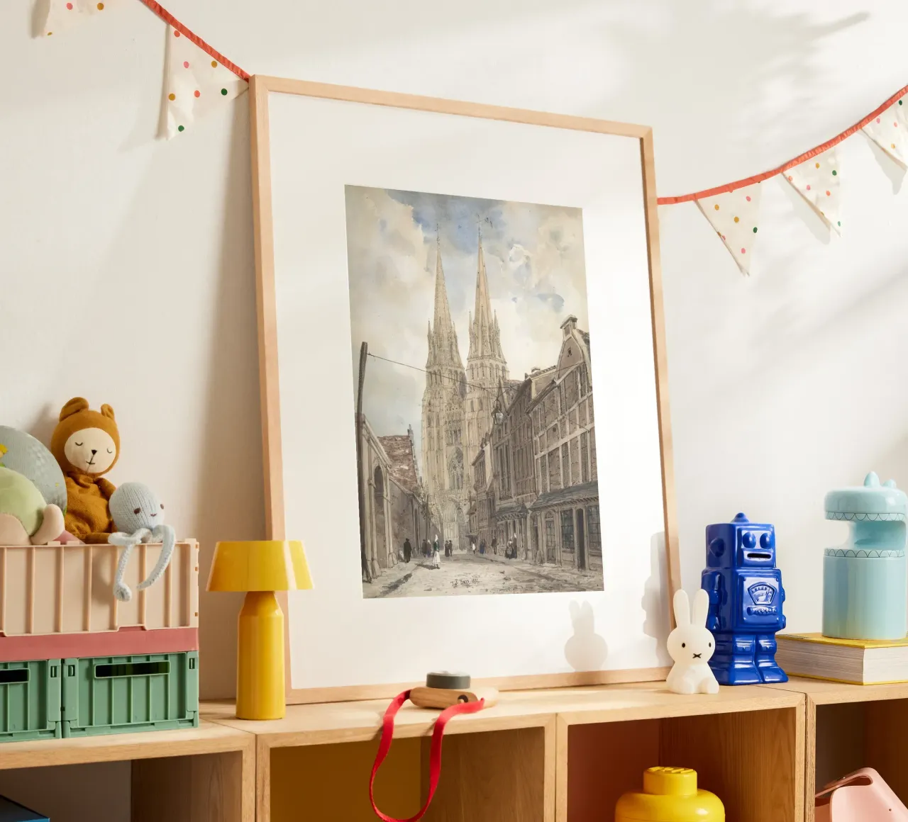 Thomas Boys: Cattedrale gotica francese Street View poster da ClubArt