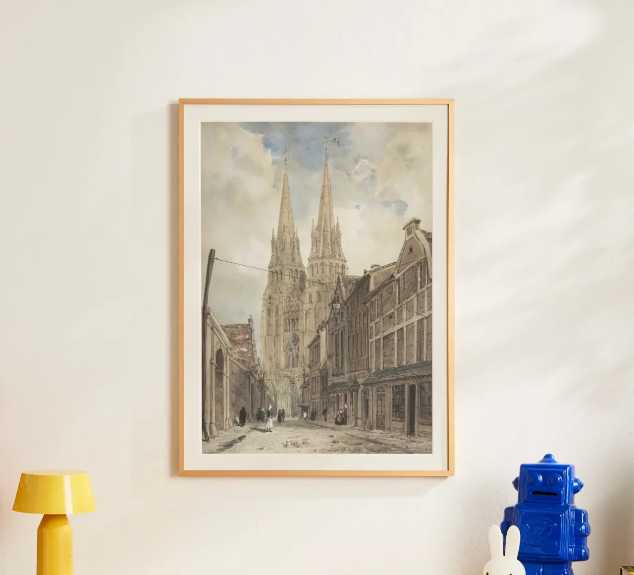 Thomas Boys: Cattedrale gotica francese Street View poster da ClubArt