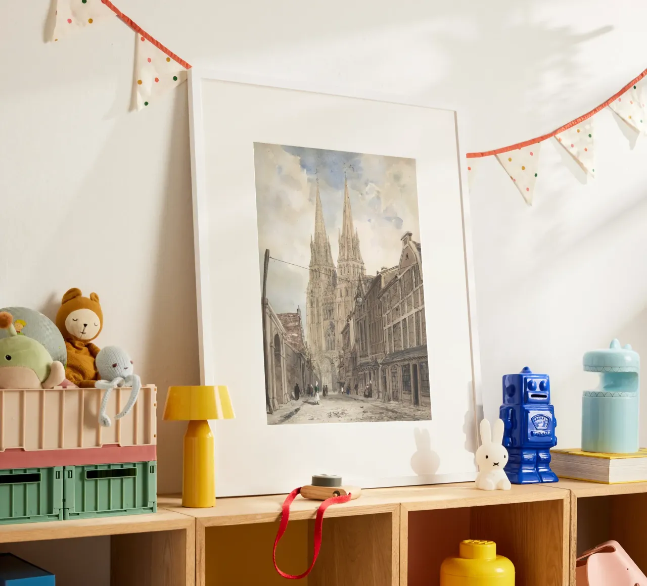 Thomas Boys: Cattedrale gotica francese Street View poster da ClubArt