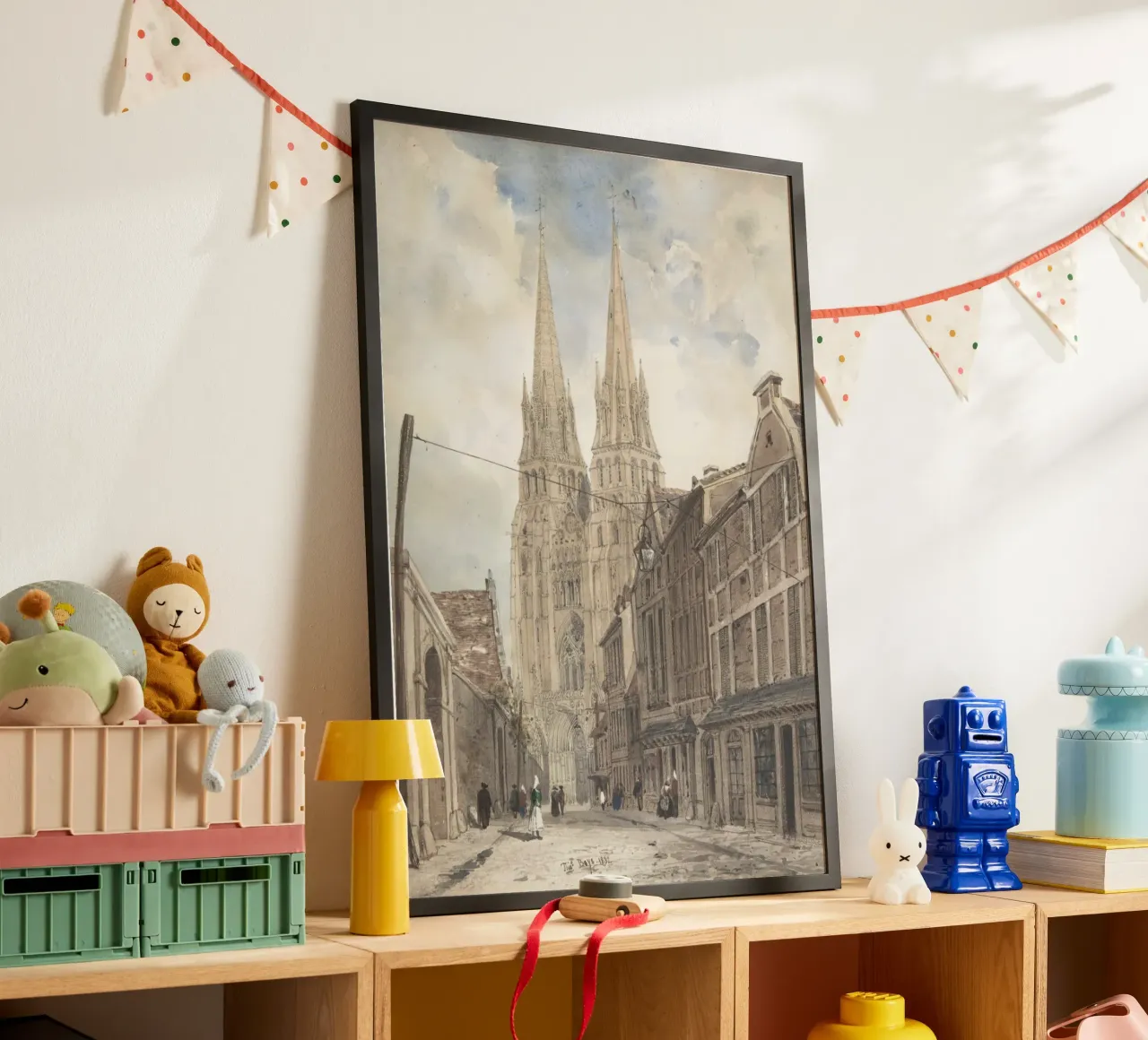 Thomas Boys: Cattedrale gotica francese Street View poster da ClubArt
