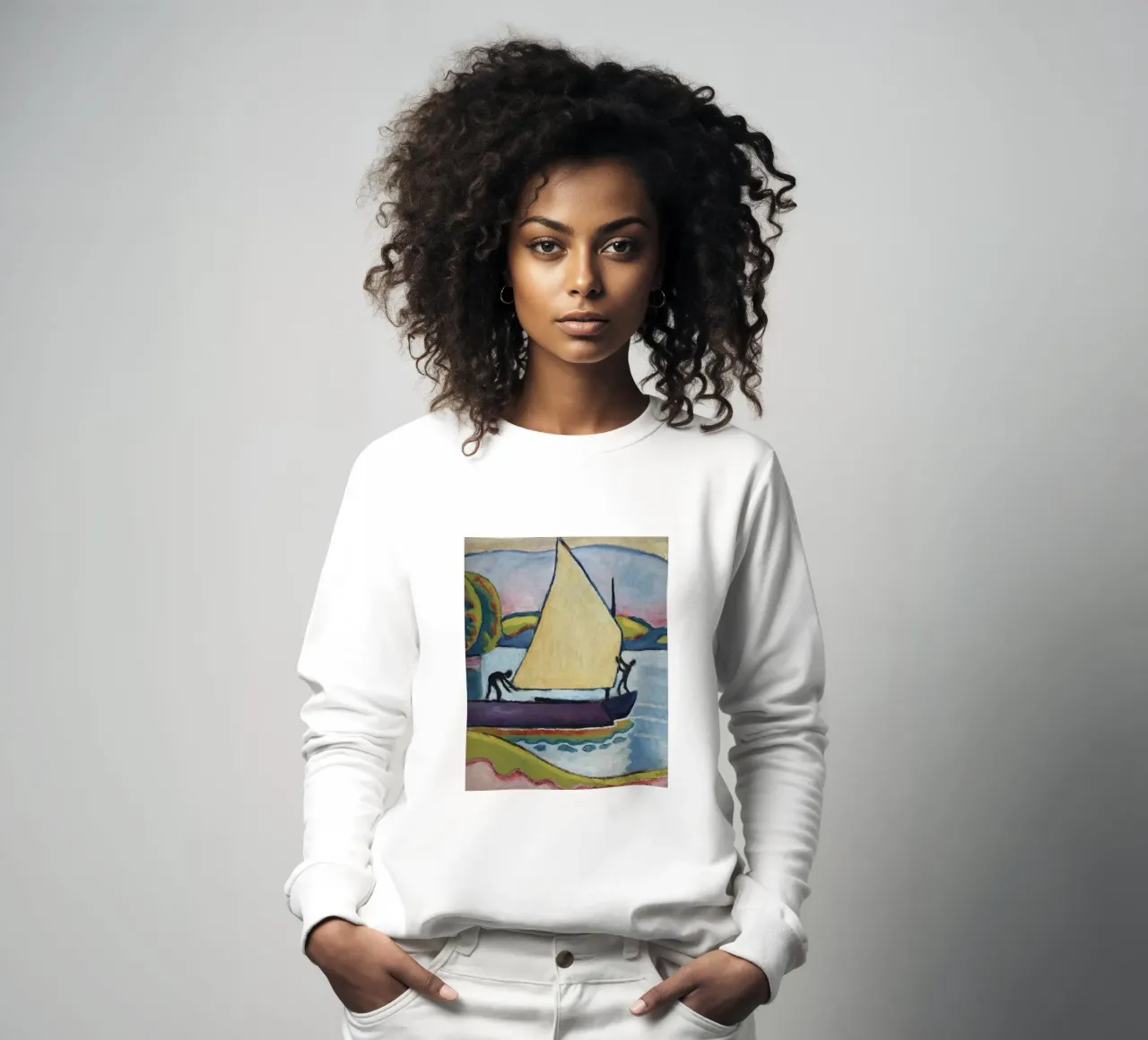 Prepararse para embarcar en un velero sudadera de telek store