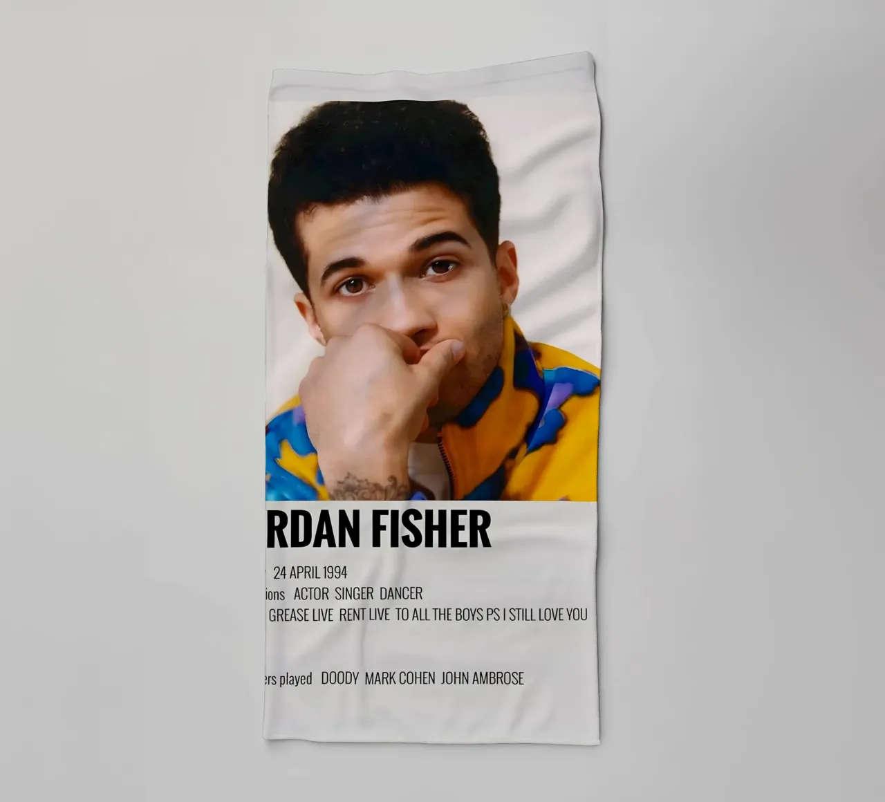 JORDAN FISHER asciugamano da bagno da MVFminimalist
