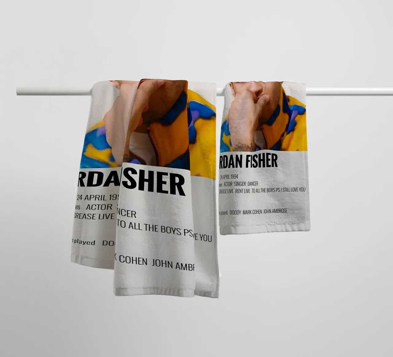 JORDAN FISHER asciugamano da bagno da MVFminimalist