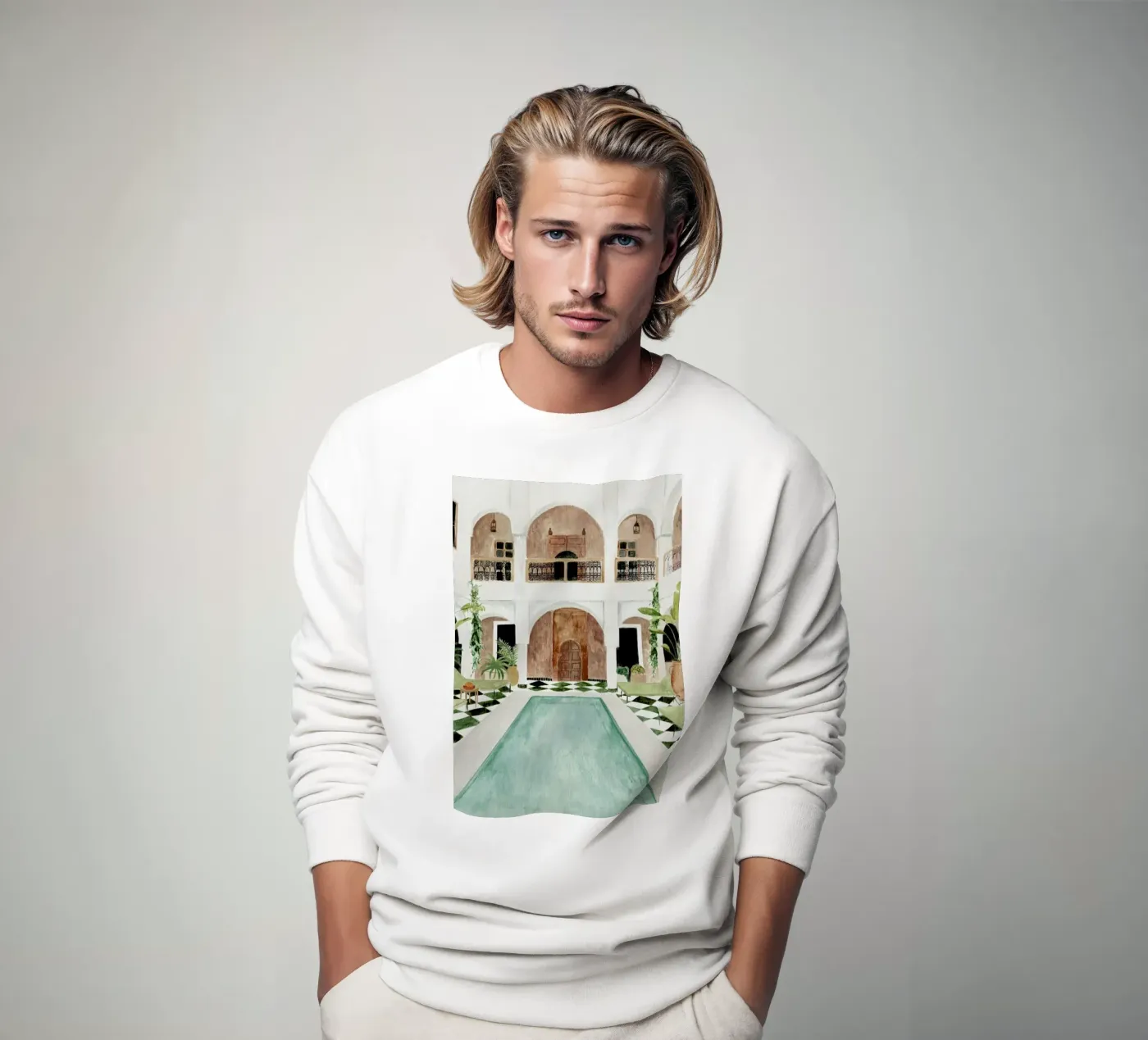 Riad felpa da Isabelle Vandeplassche