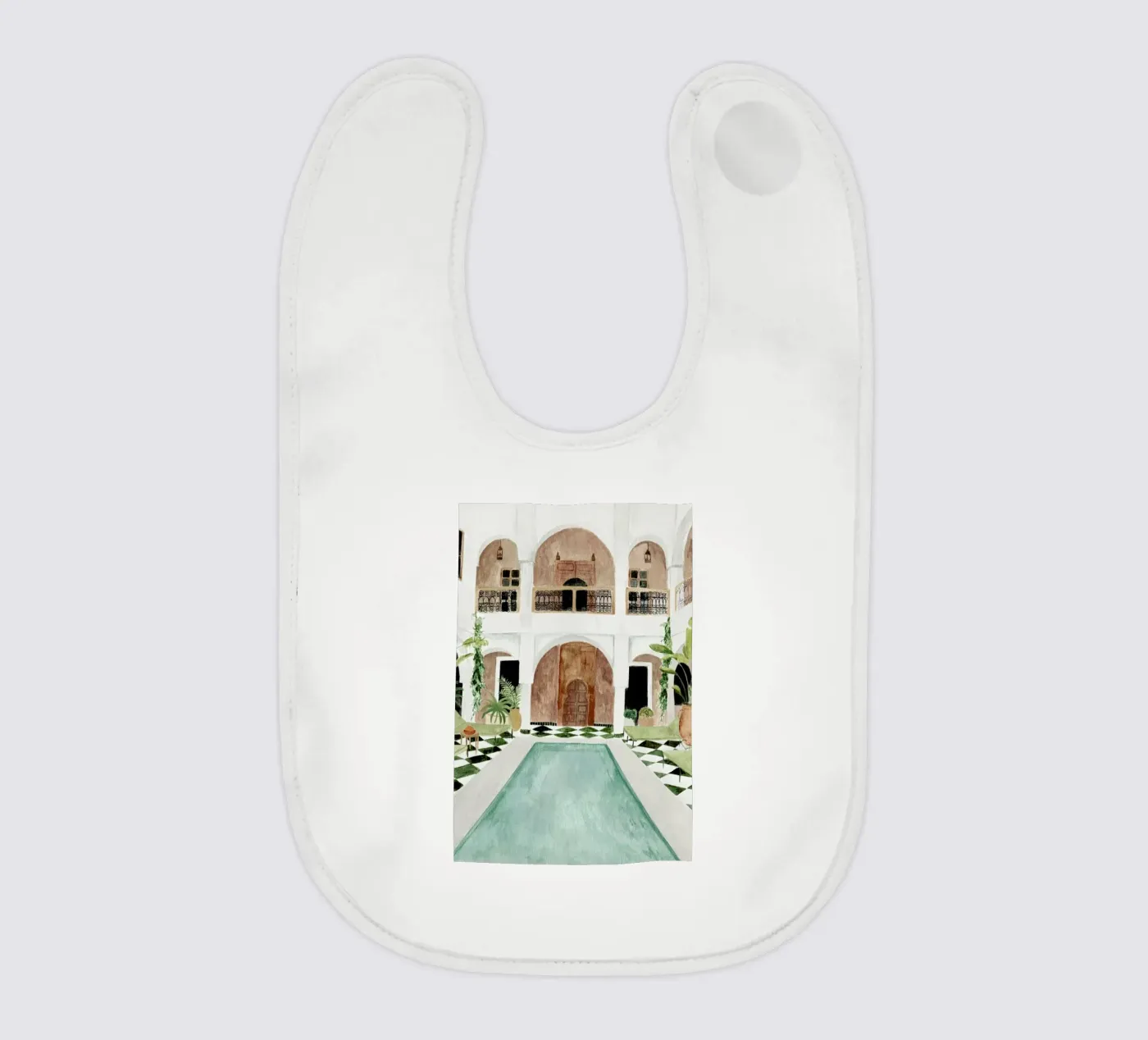 Riad baby slabbetje van Isabelle Vandeplassche