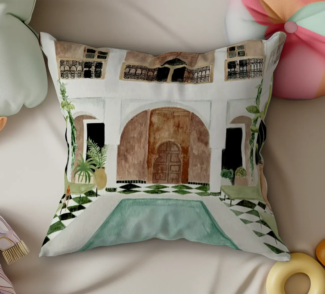 Riad cuscino da Isabelle Vandeplassche