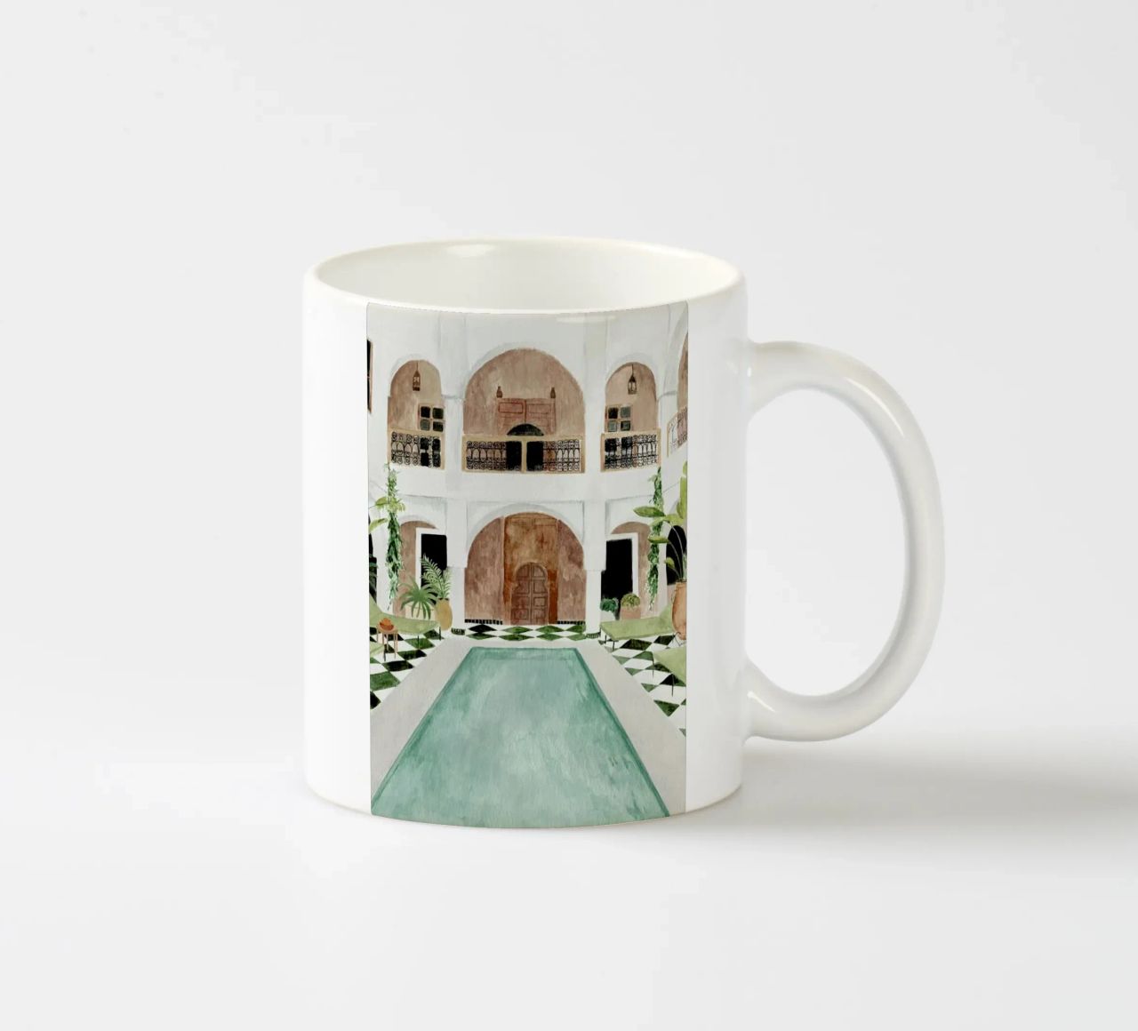 Riad tazza in ceramica da Isabelle Vandeplassche