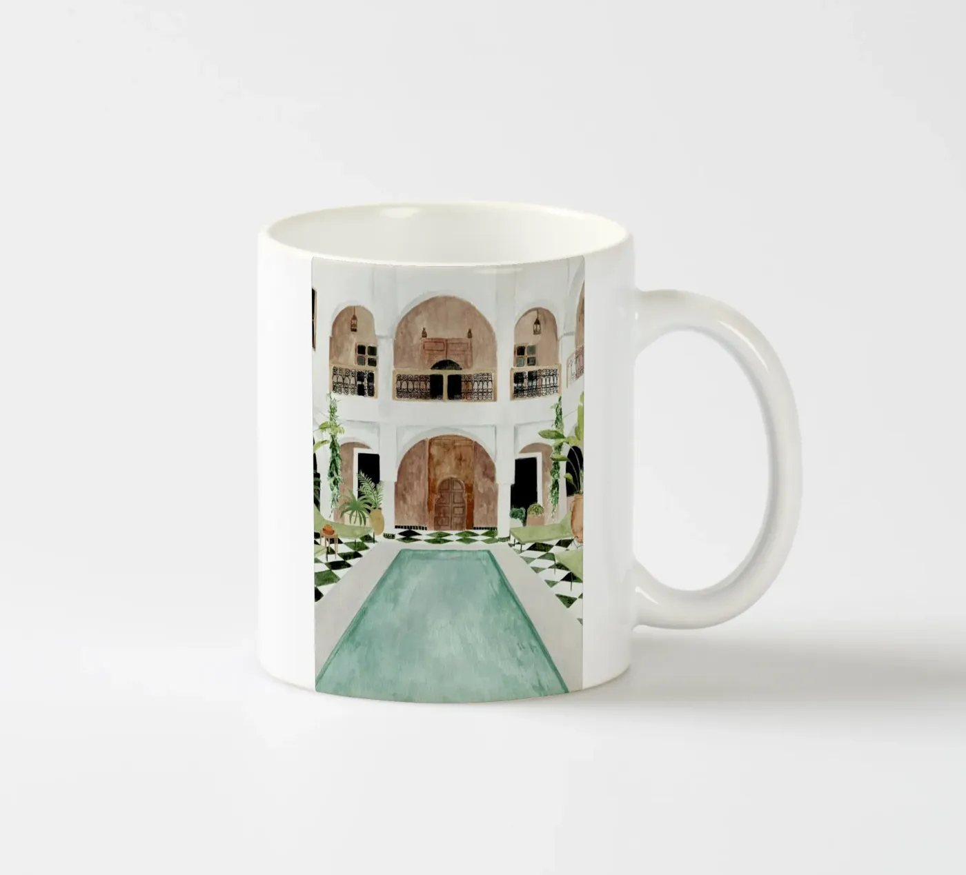 Riad Keramik Tasse von Isabelle Vandeplassche