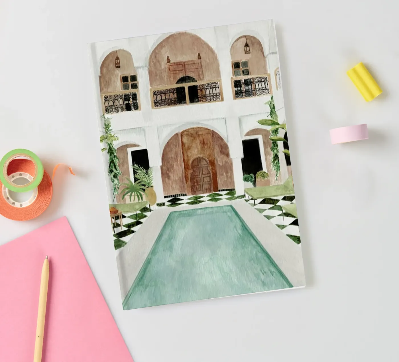 Riad notebook by Isabelle Vandeplassche