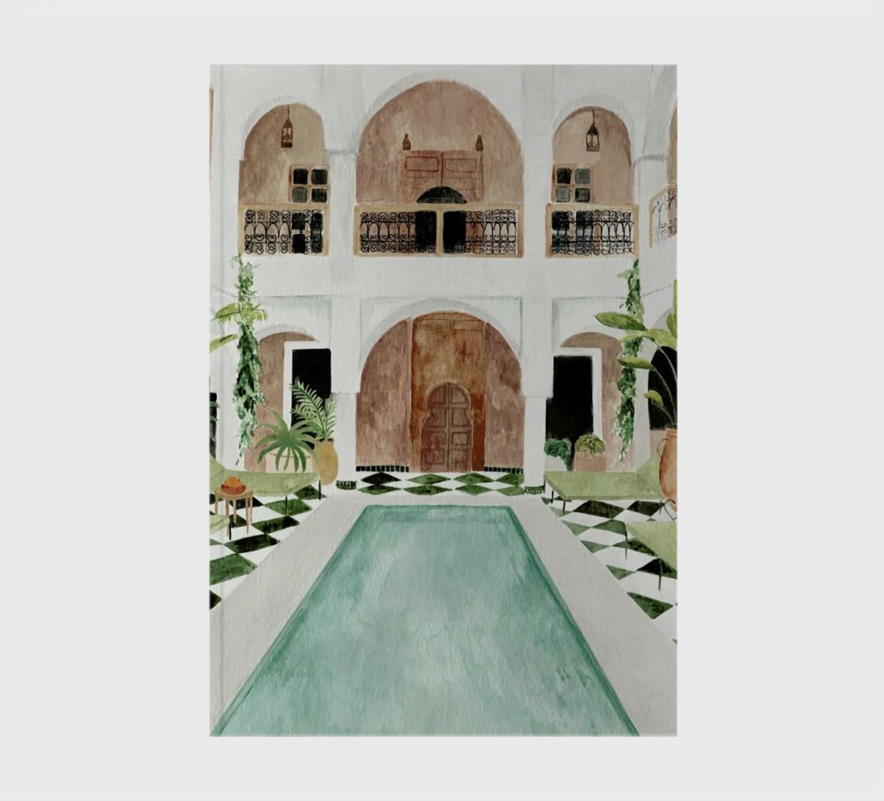 Riad notebook by Isabelle Vandeplassche