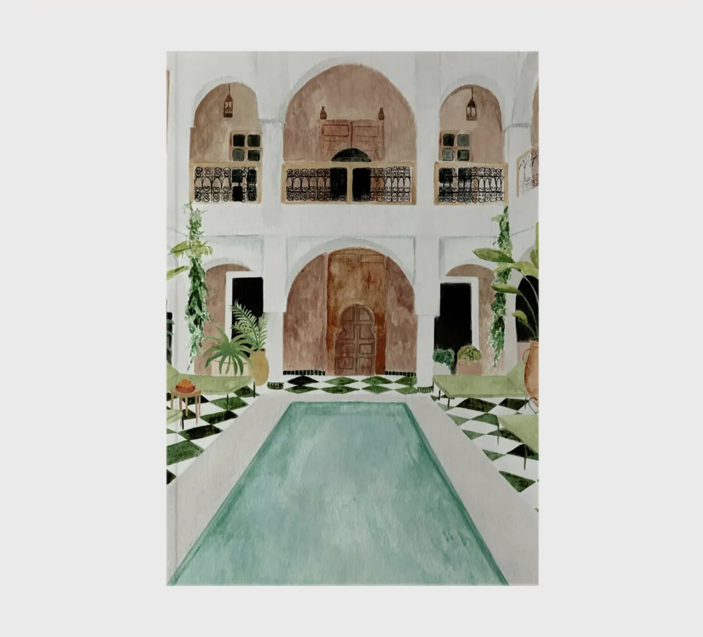 Riad notebook by Isabelle Vandeplassche