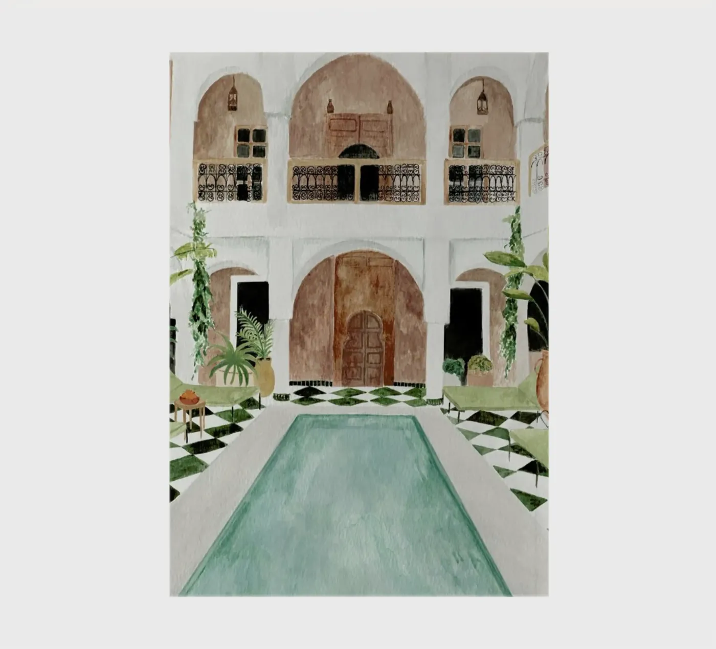 Riad notebook by Isabelle Vandeplassche