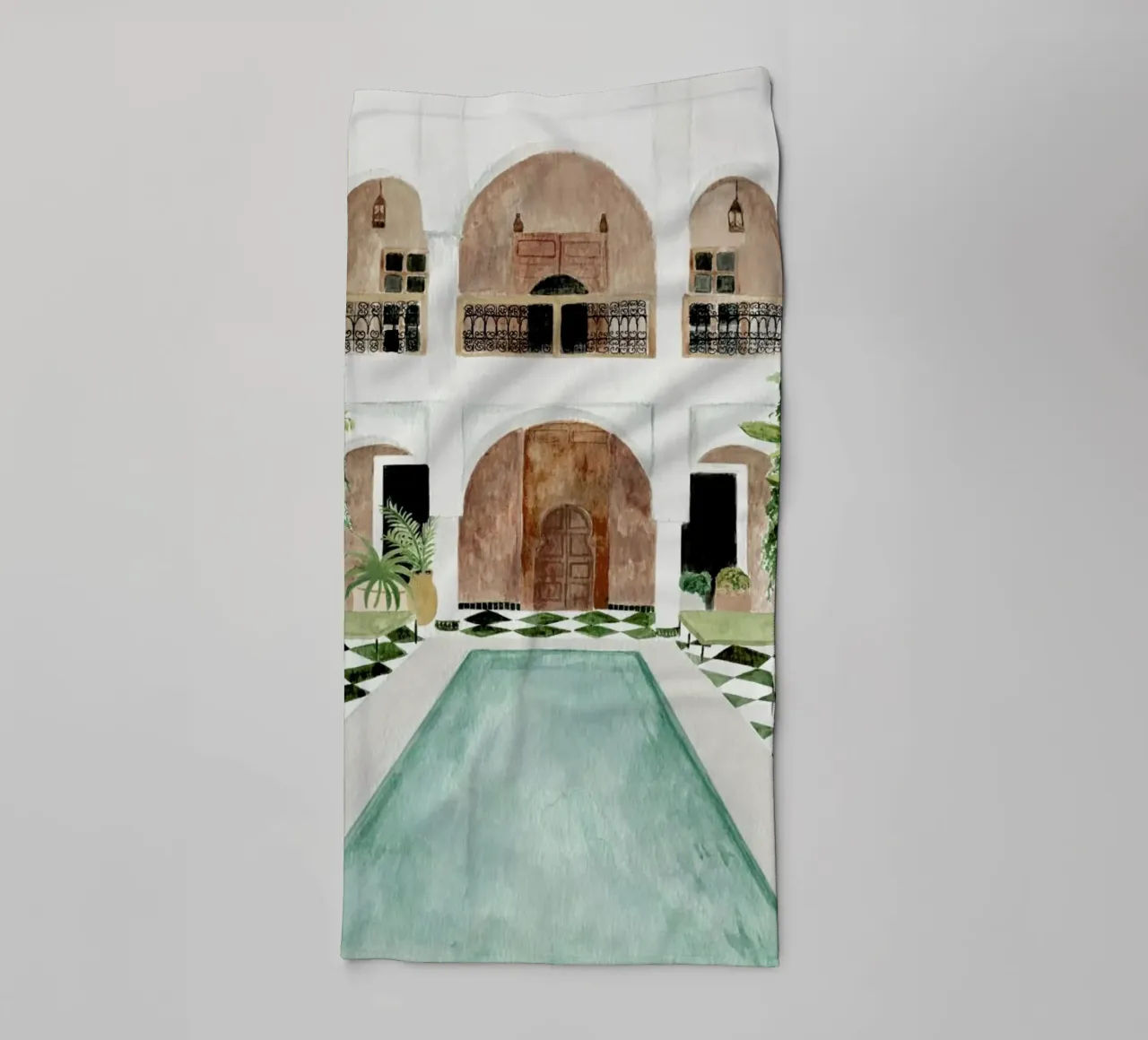 Riad badhanddoek van Isabelle Vandeplassche