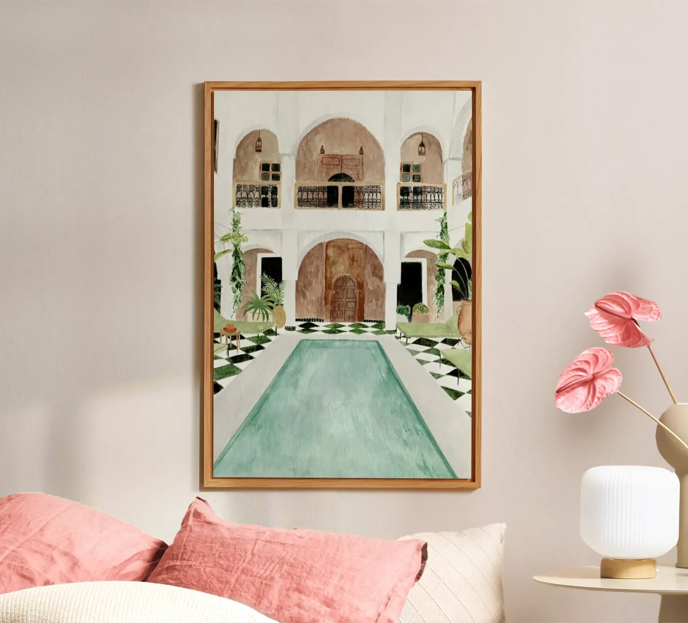 Riad alu-dibond by Isabelle Vandeplassche
