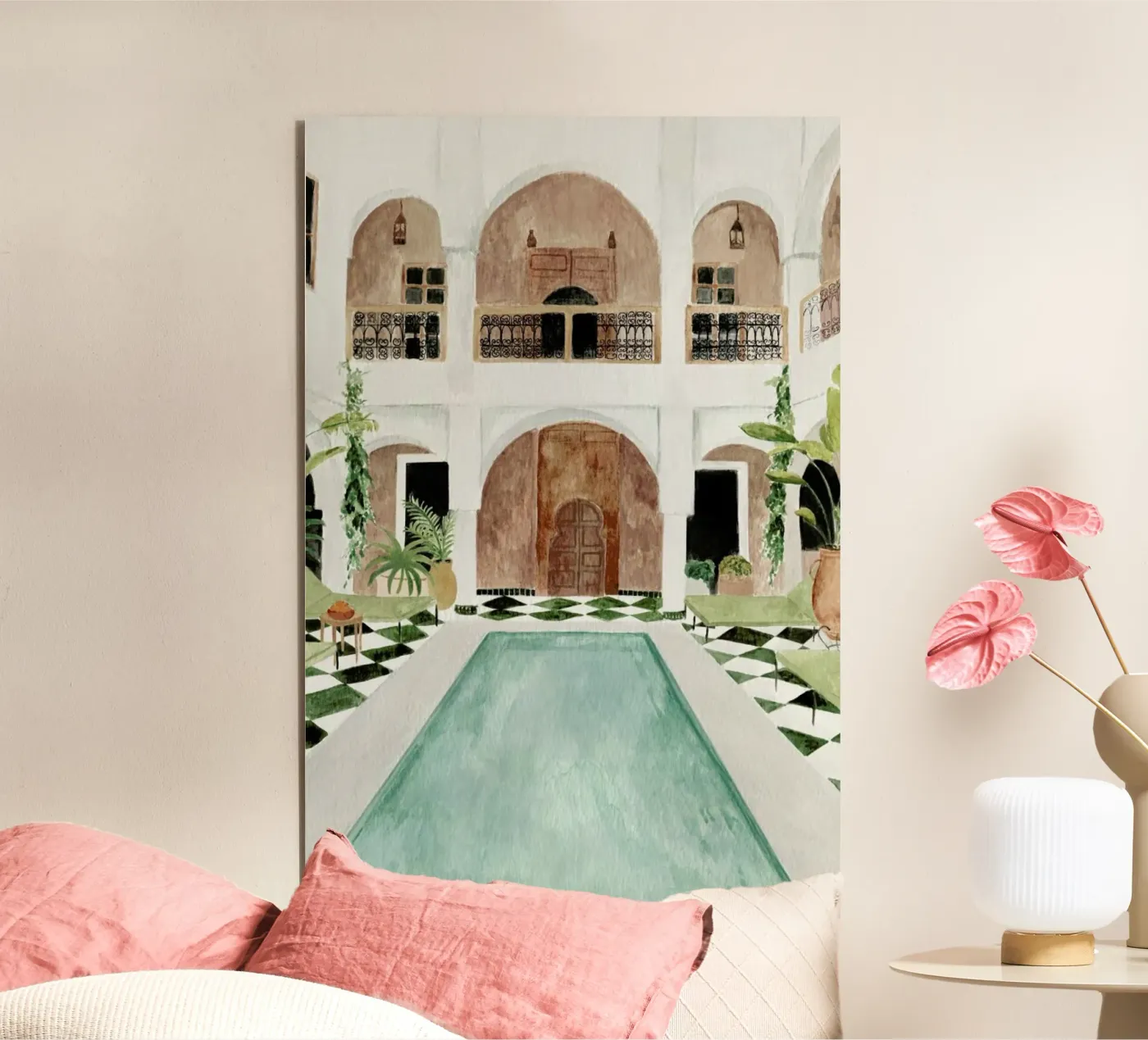 Riad alu-dibond by Isabelle Vandeplassche
