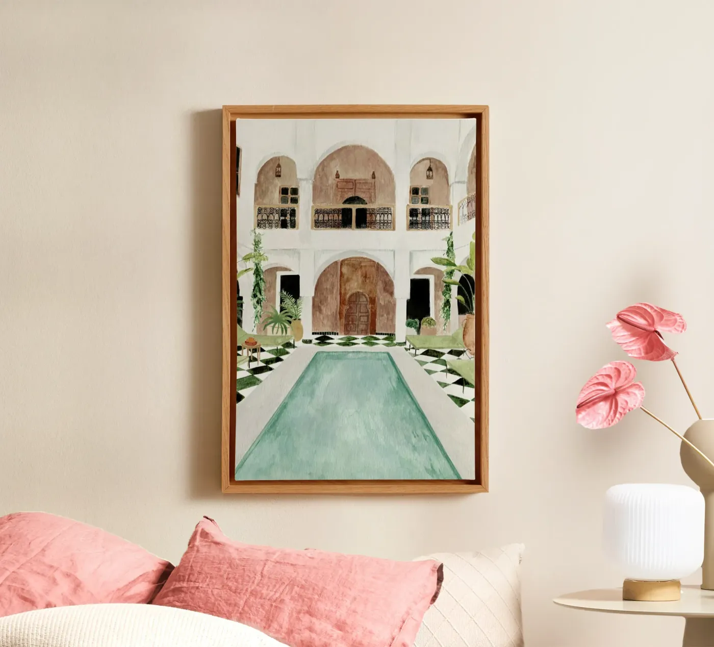 Riad canvas by Isabelle Vandeplassche