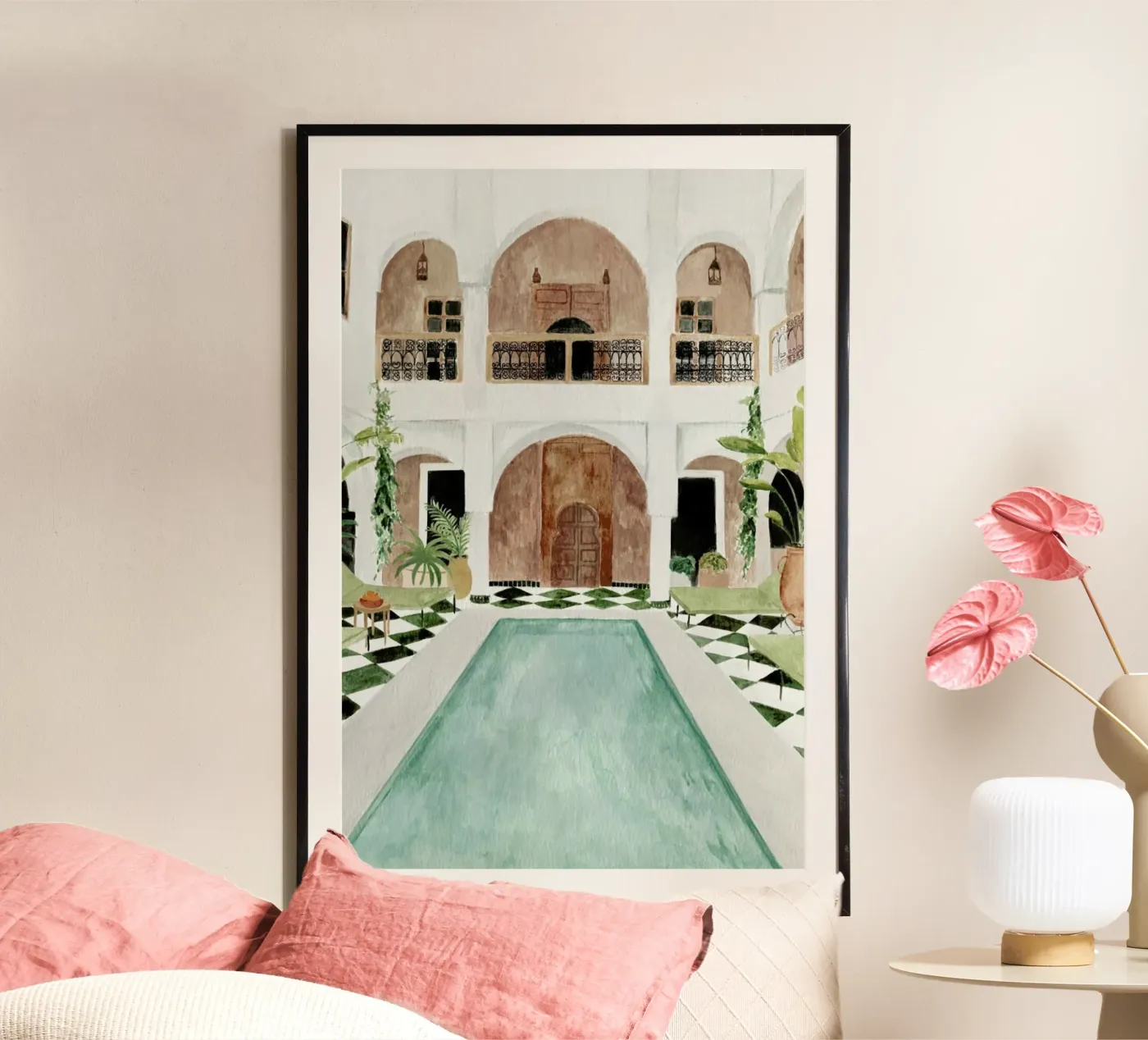Riad poster van Isabelle Vandeplassche
