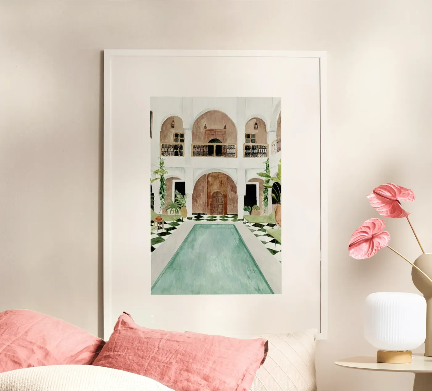 Riad poster van Isabelle Vandeplassche