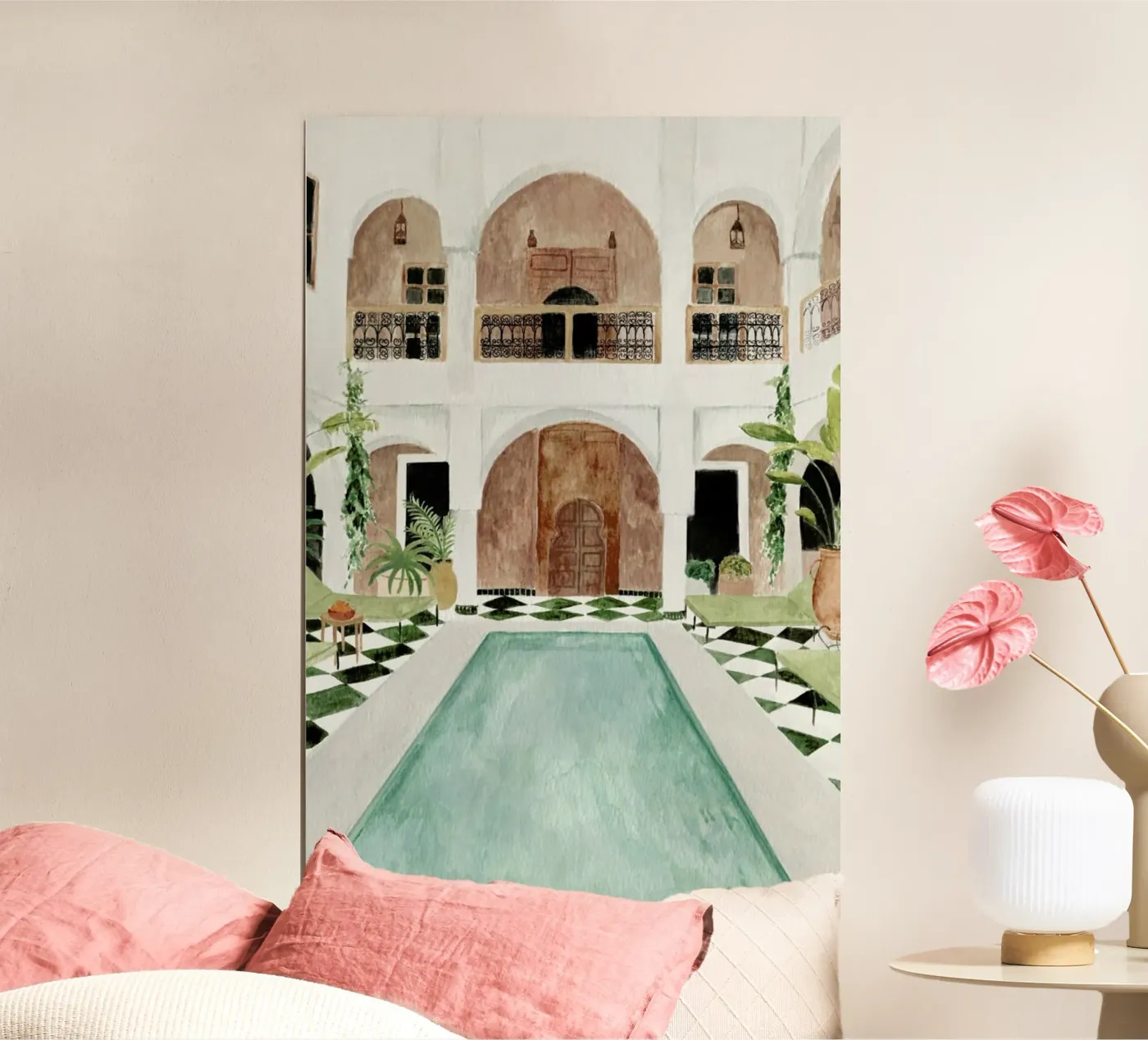 Riad poster van Isabelle Vandeplassche