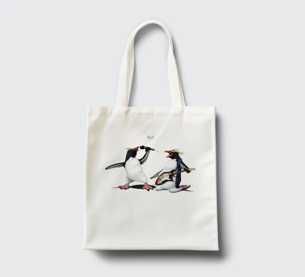 Rock (Titled) borsa in juta da Rob Art | Illustration