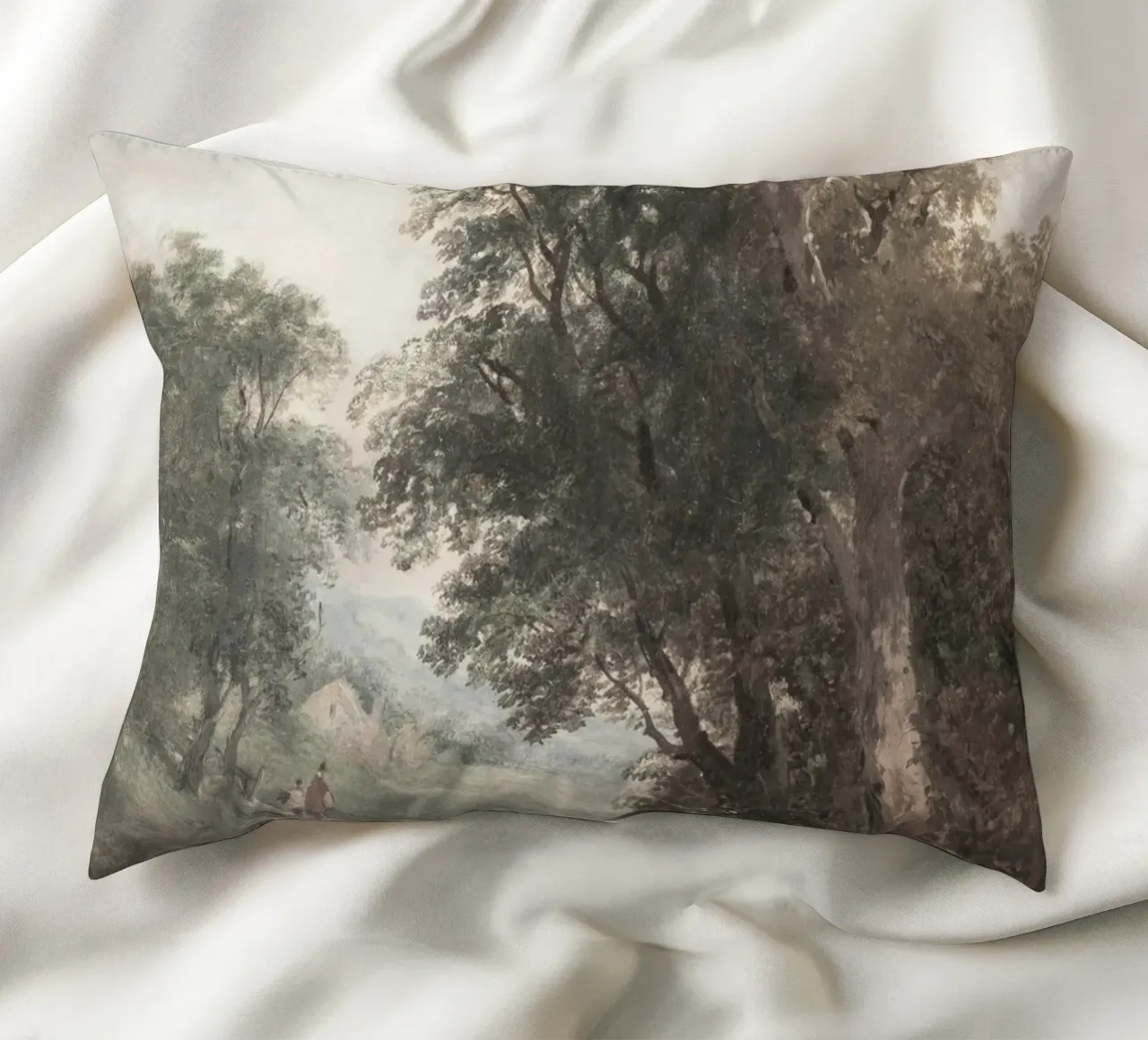 Paesaggio romantico: Traveler's Rest di Forest Edge cuscino da ClubArt