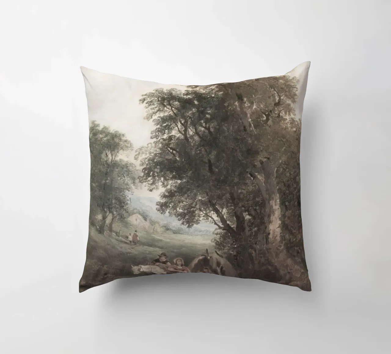 Paesaggio romantico: Traveler's Rest di Forest Edge cuscino da ClubArt