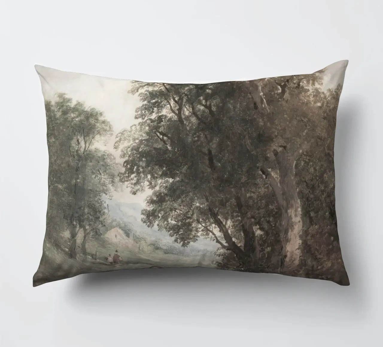 Paesaggio romantico: Traveler's Rest di Forest Edge cuscino da ClubArt