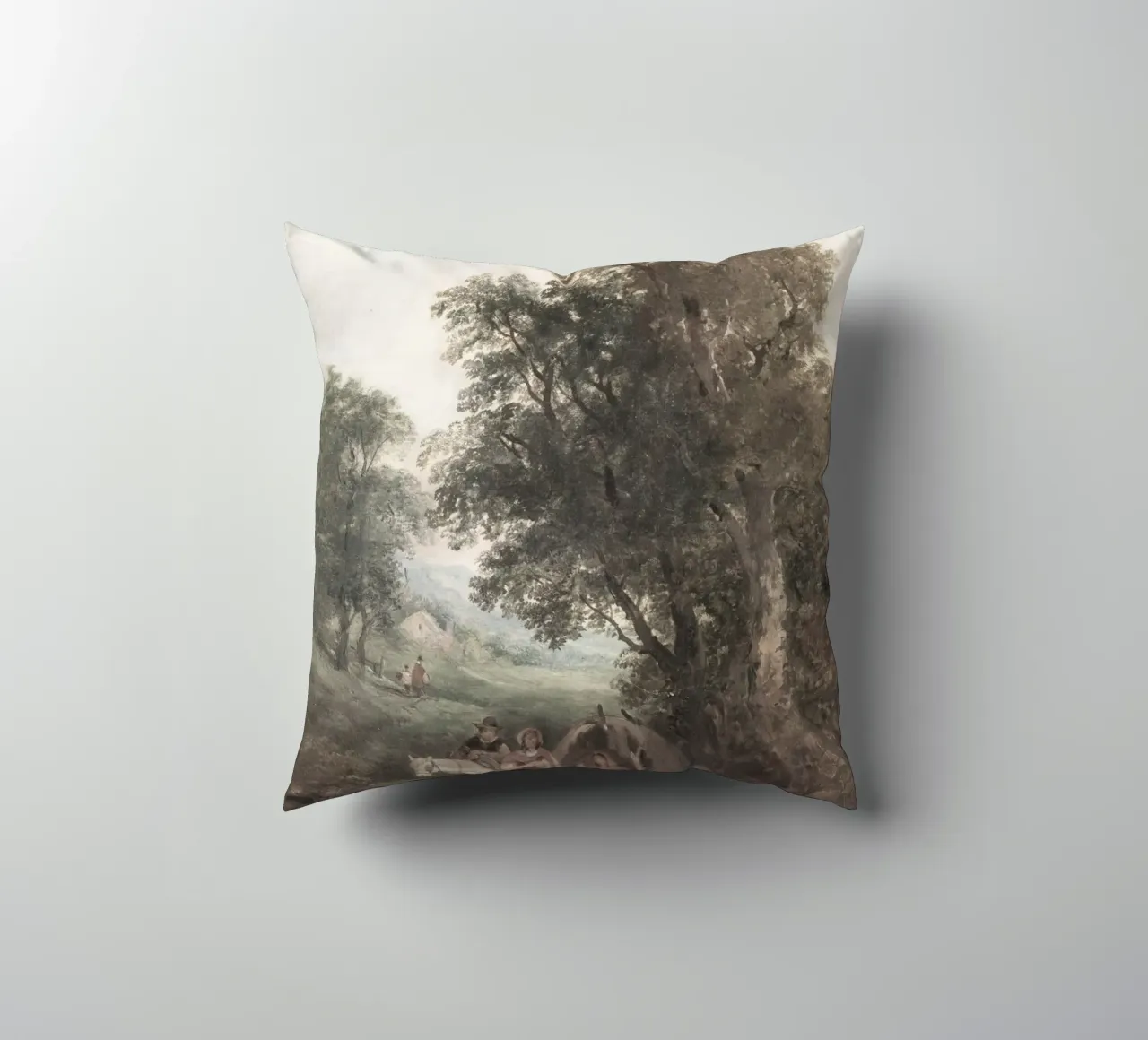 Paesaggio romantico: Traveler's Rest di Forest Edge cuscino da ClubArt