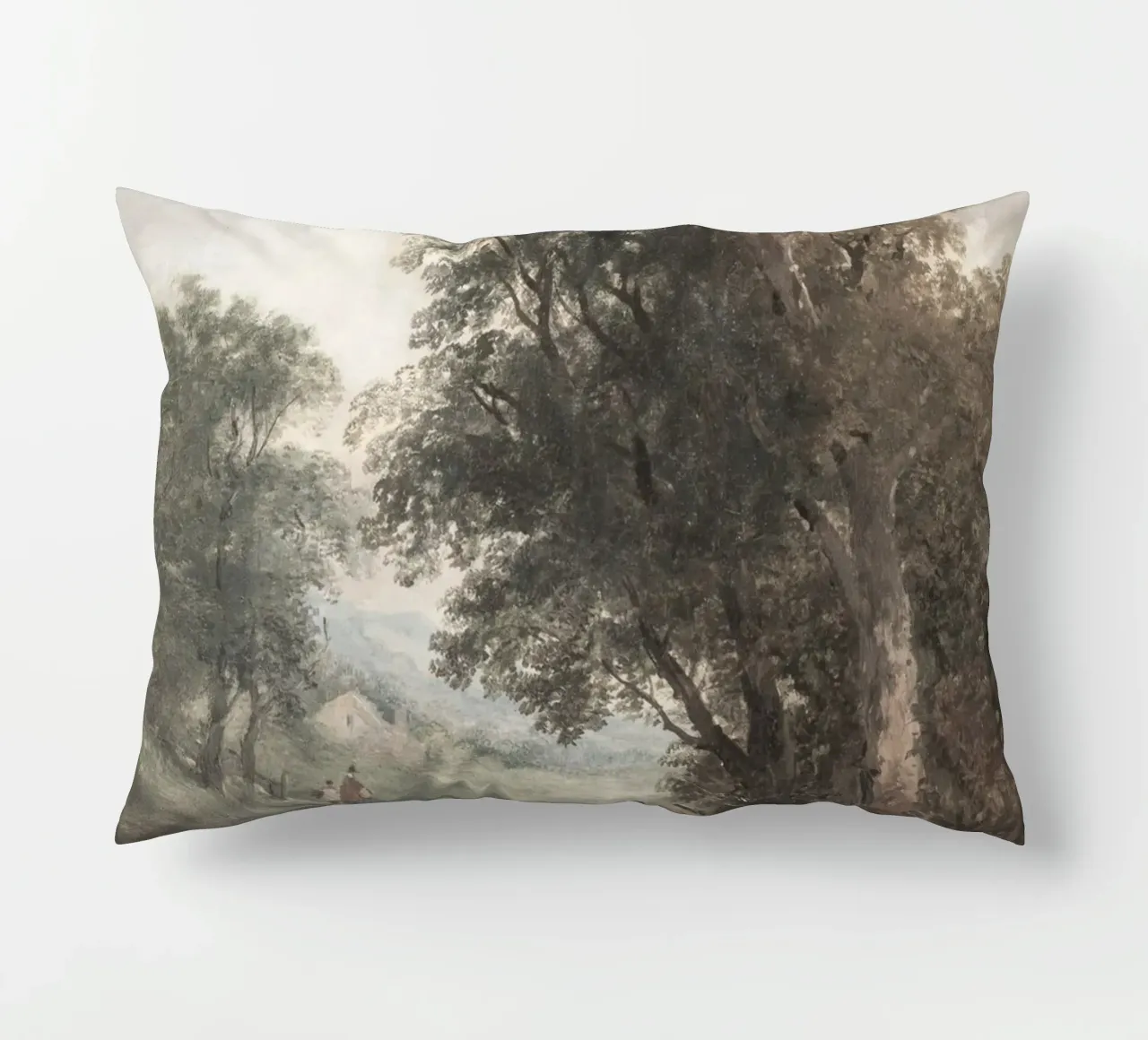 Paesaggio romantico: Traveler's Rest di Forest Edge cuscino da ClubArt