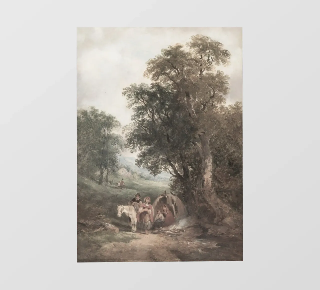 Romanticism Landscape: Traveler's Rest by Forest Edge photo wallpaper by ClubArt