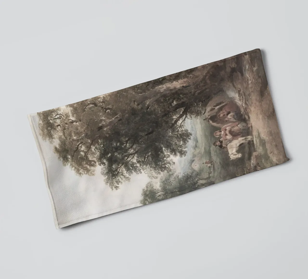 Paesaggio romantico: Traveler's Rest di Forest Edge asciugamano da bagno da ClubArt