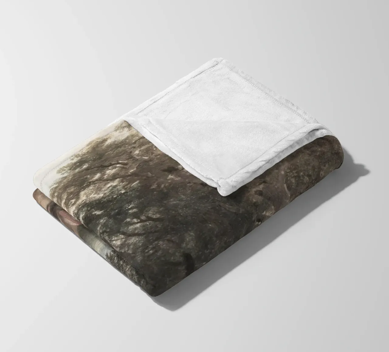 Romanticism Landscape: Traveler's Rest by Forest Edge fleece blanket by ClubArt