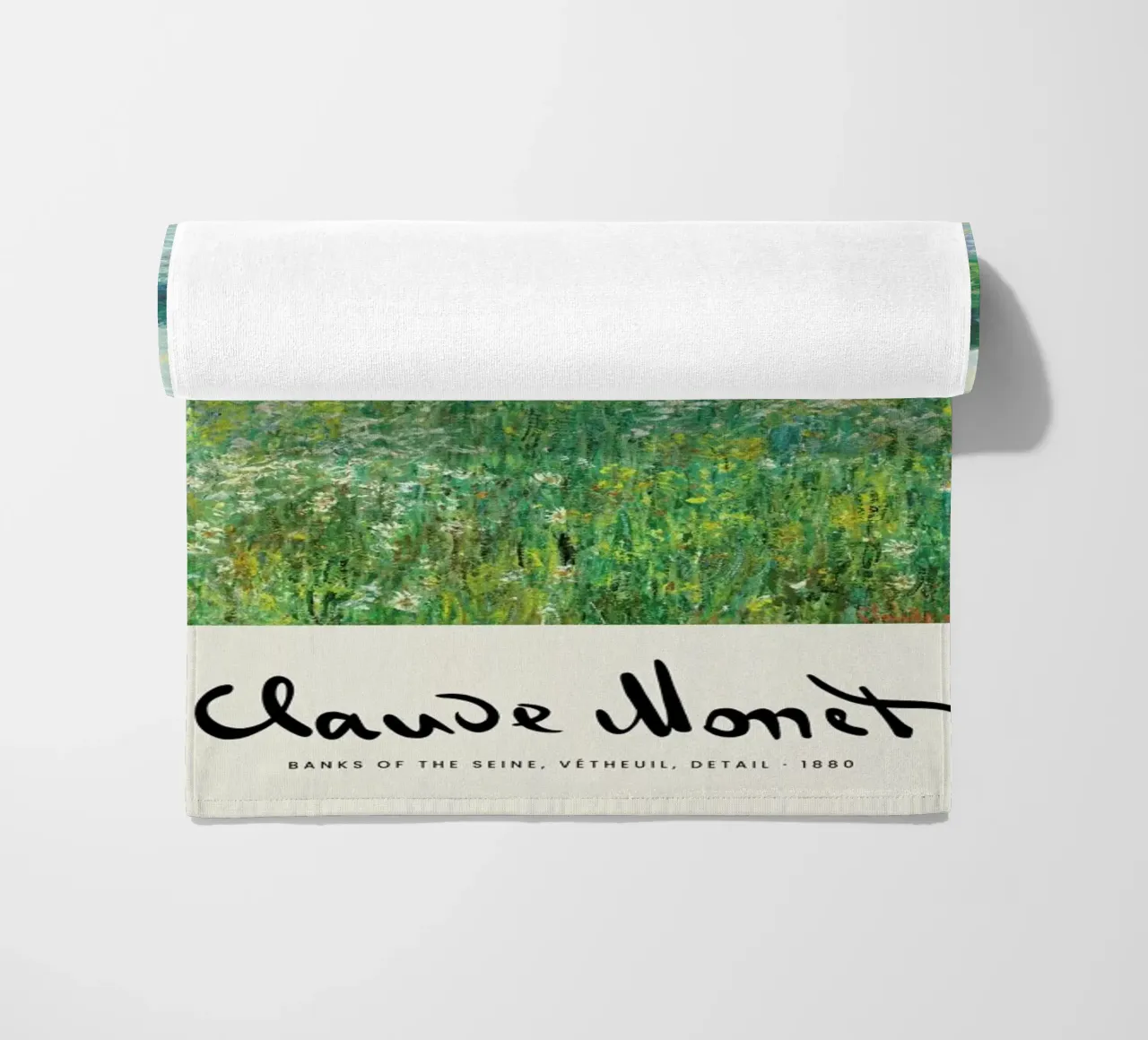 Monet – Signed Banks of the Seine telo mare da Vintage by JUNIQE