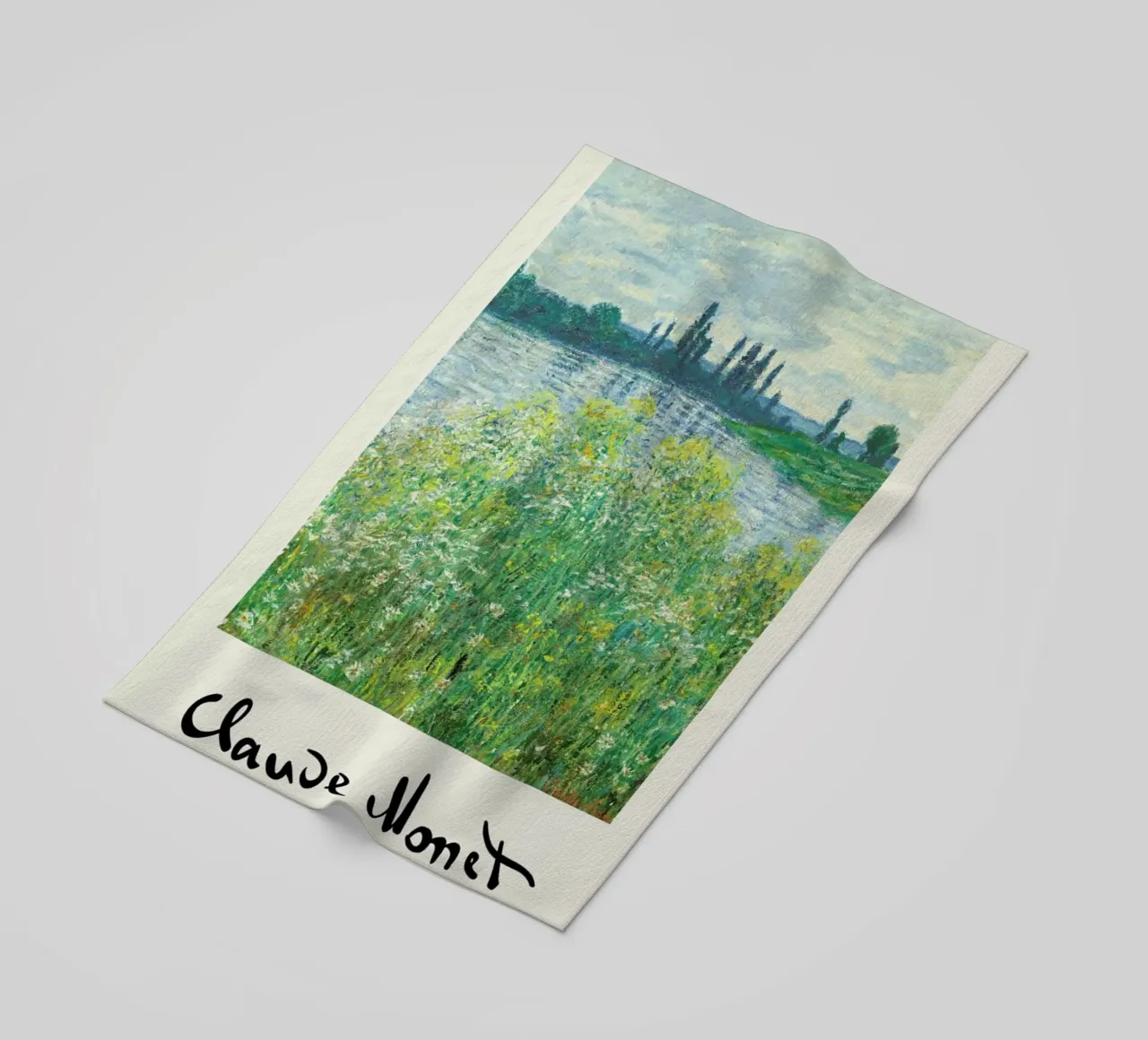 Monet – Signed Banks of the Seine telo mare da Vintage by JUNIQE